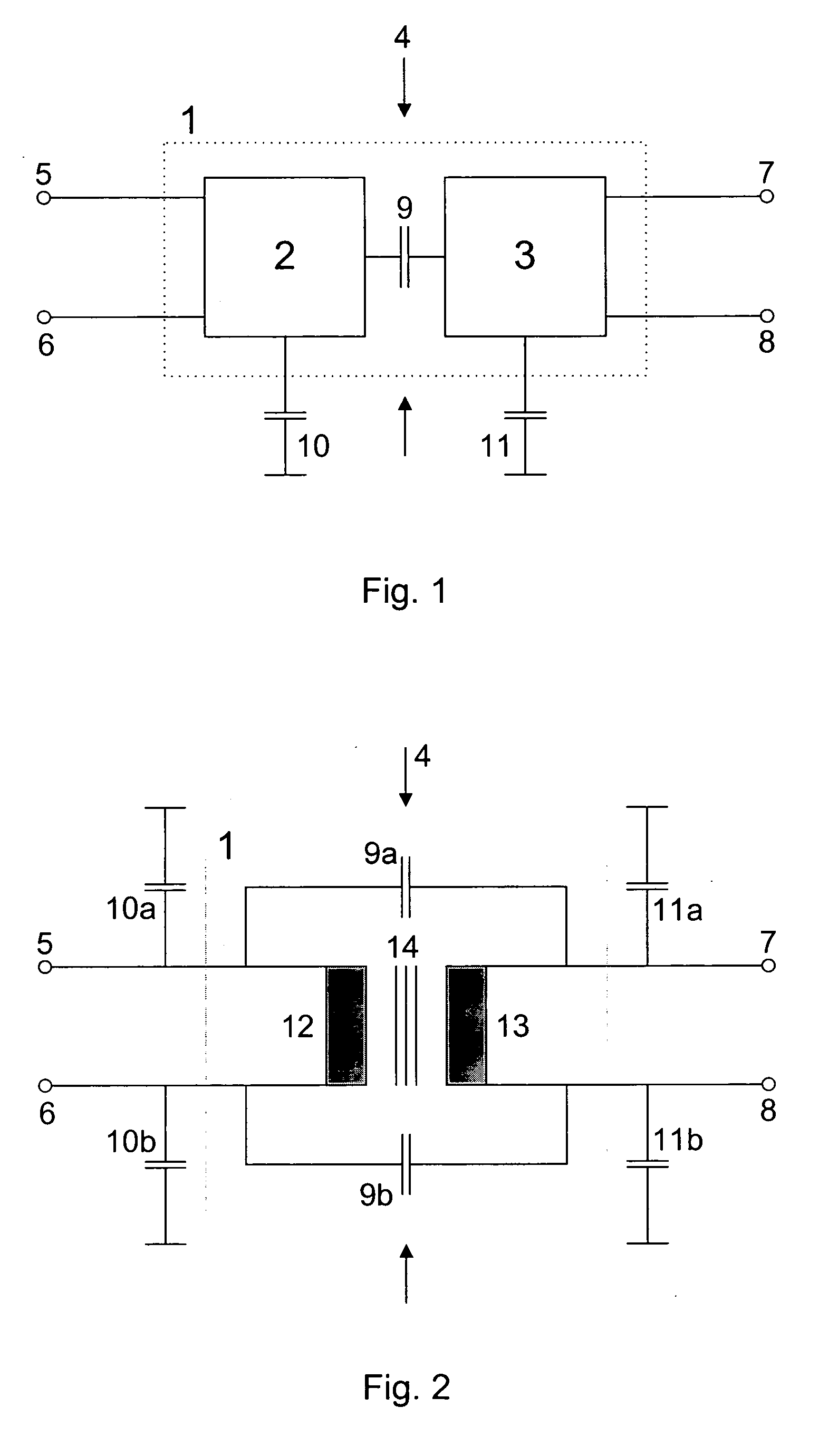 Method and apparatus for isolated transformation of a first voltage into a second voltage for measurement of electrical bioimpedances or bioconductances