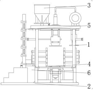 Large plastic mold opening device