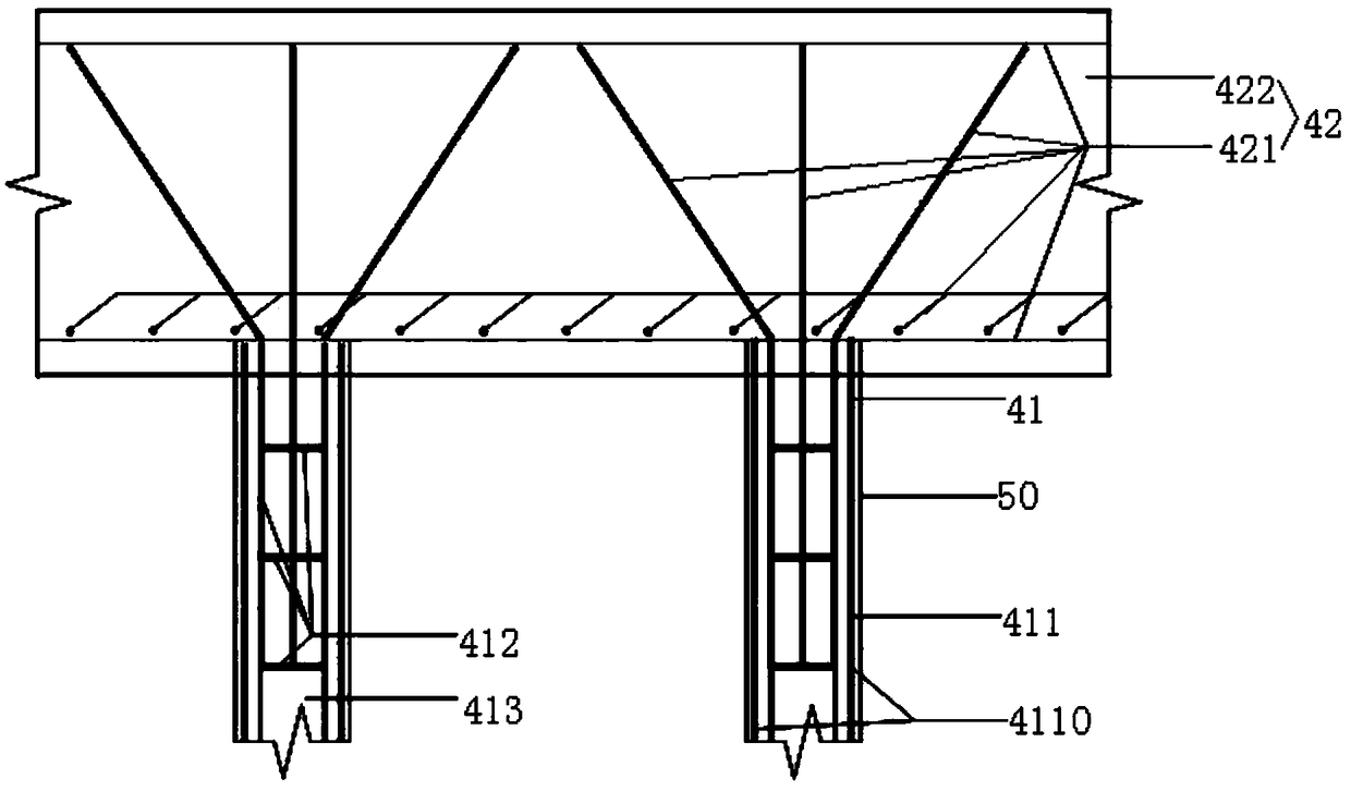 Trestle structure and construction method thereof