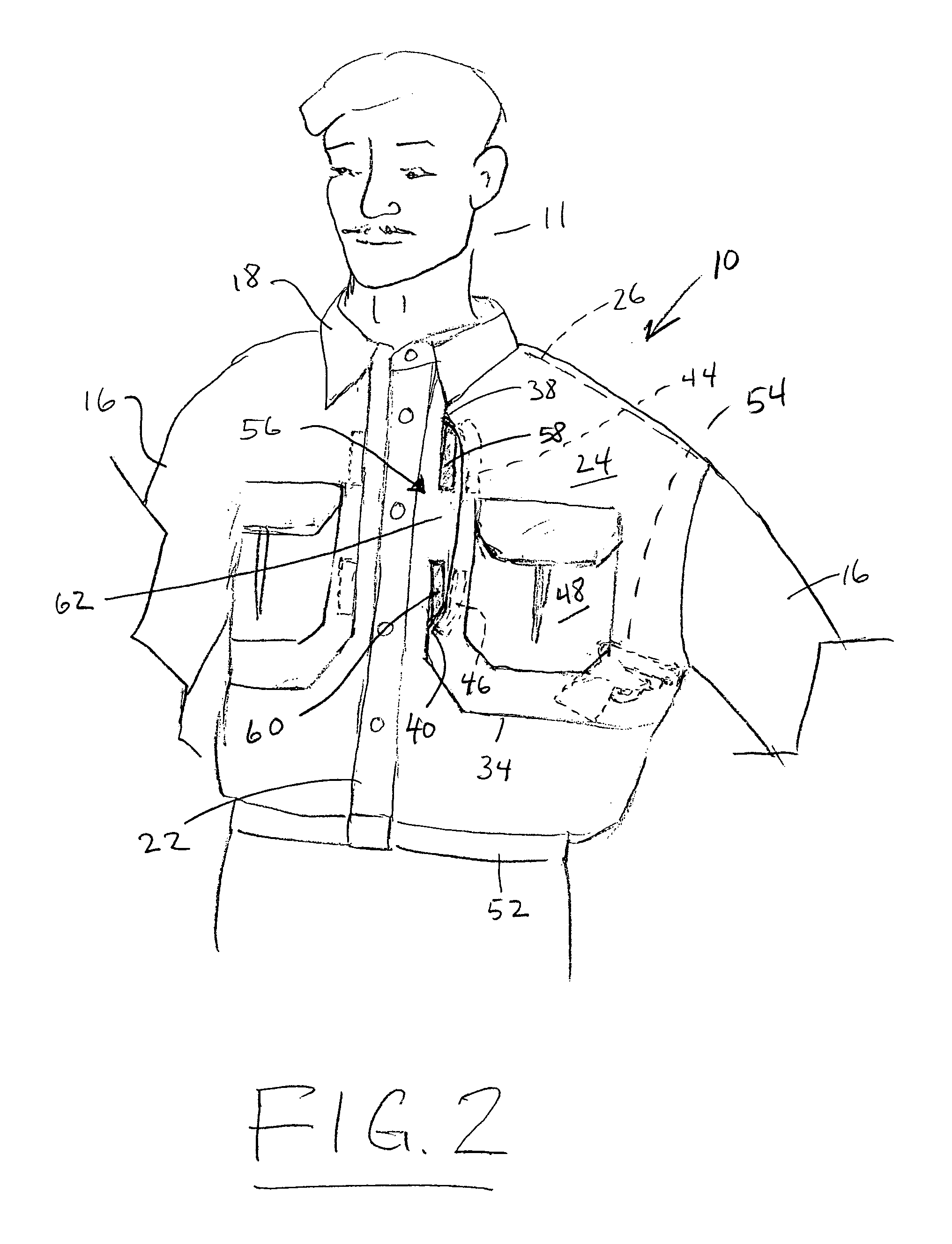 Tactical shirt for carrying a concealed weapon