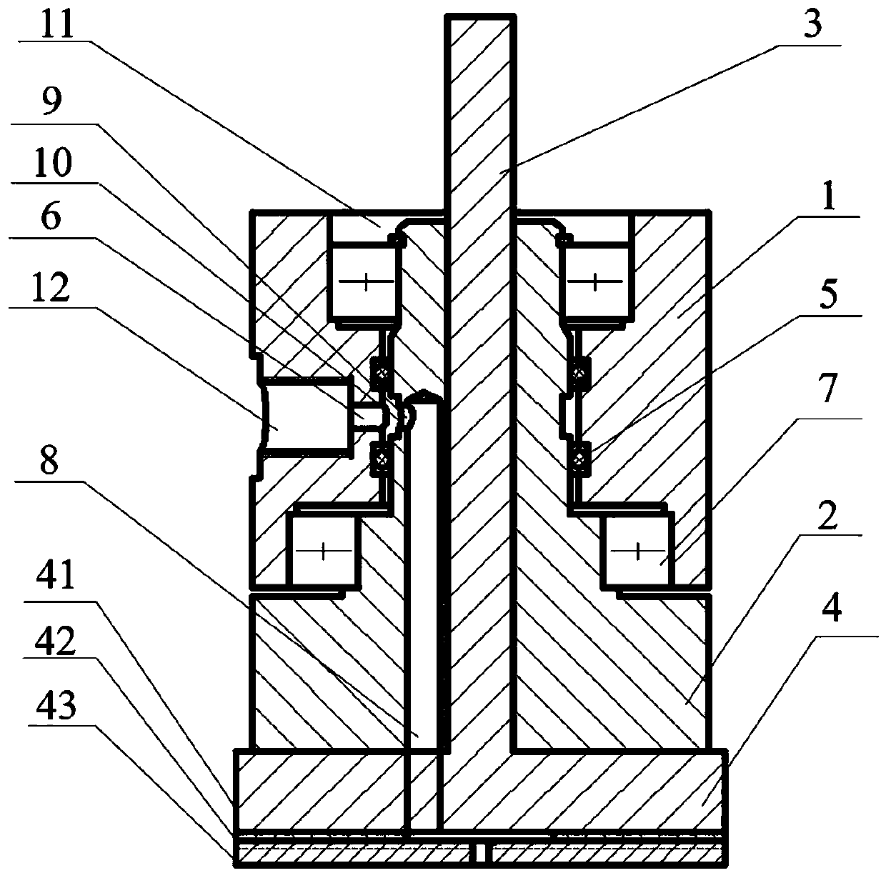 Numerical control polishing device liquid supplied through inner flow channel