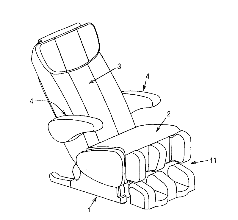 Horizontal liftable seat