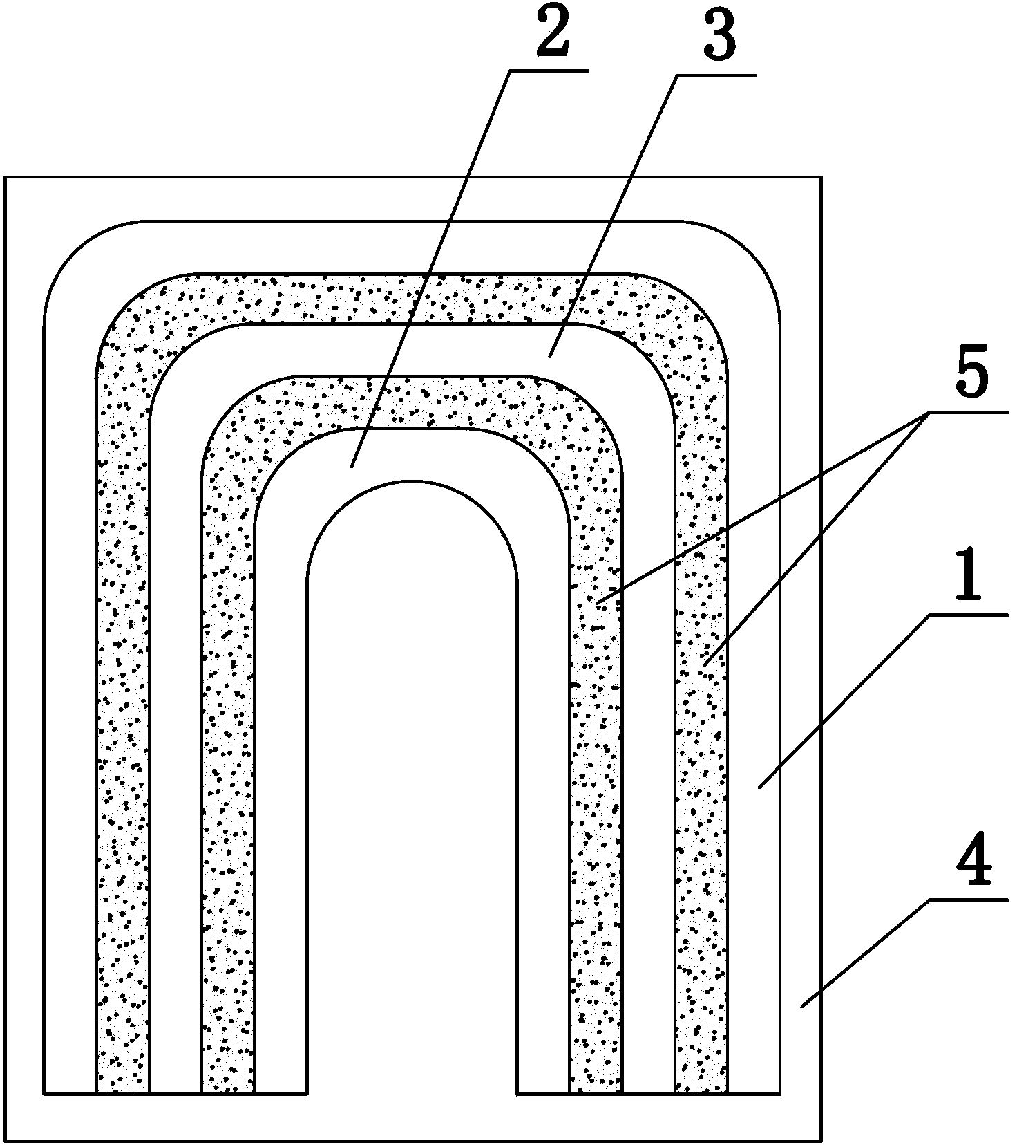 Method for preparing large size carbon/silicon carbide composite material heating element