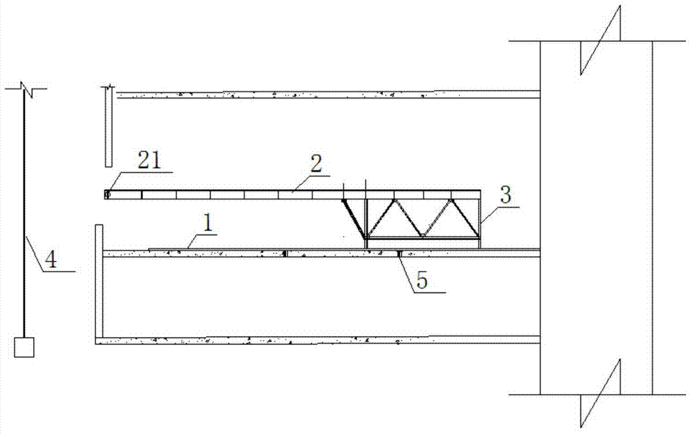 A jacking system and a tower crane dismantling method