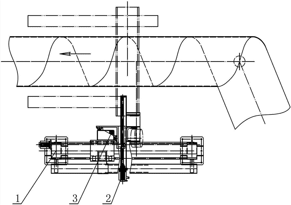 Mechanical tool for welding outer wall of spiral aluminum tube