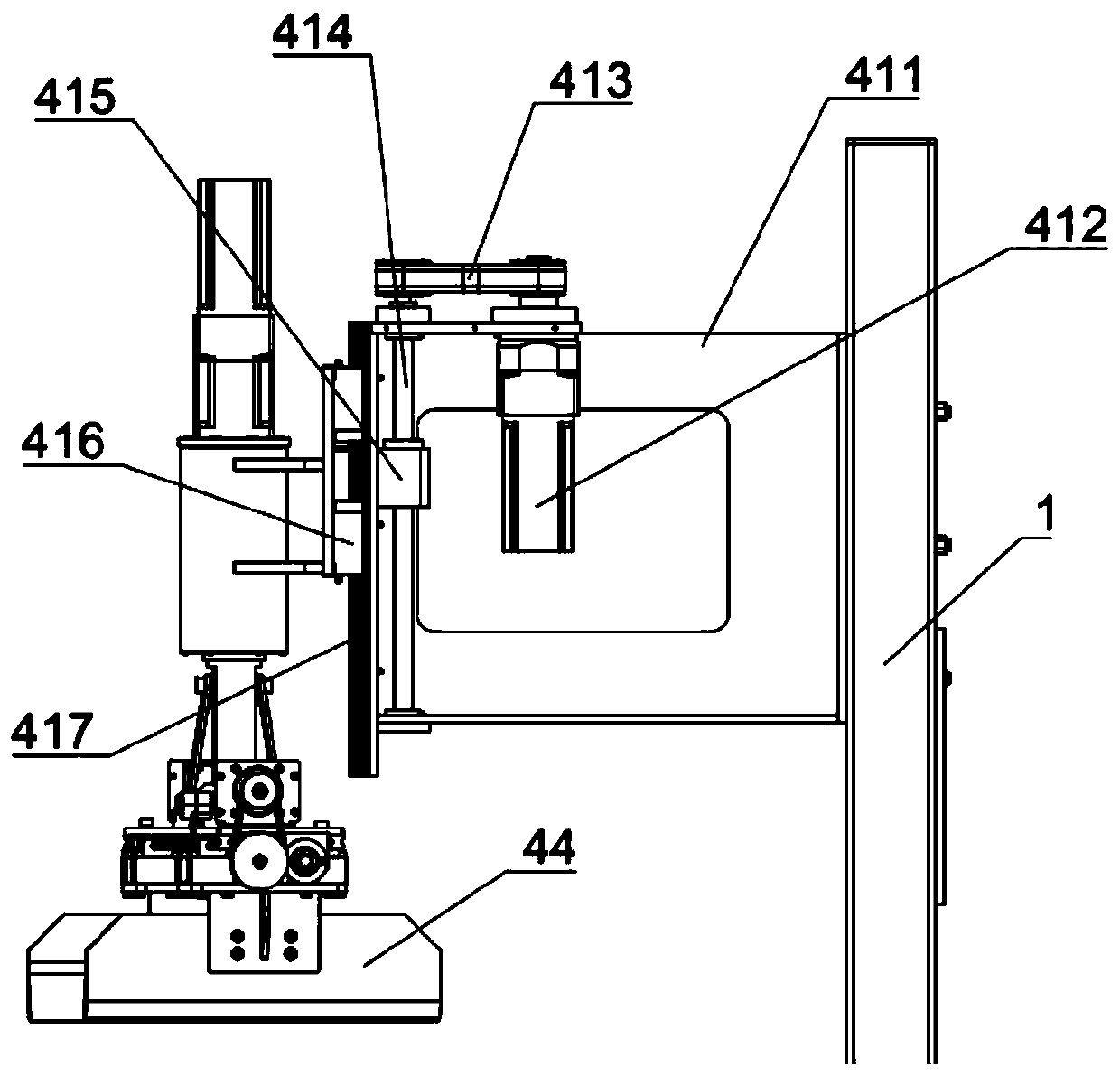 Automatic stirring tablet press for pulpy composite