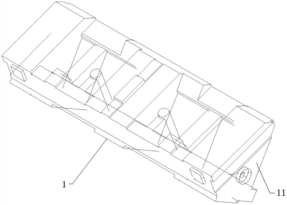 An online detection method for the oblique guide sliding surface of the oblique wedge slider