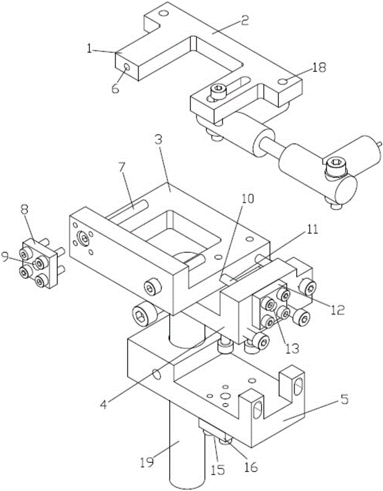 Triaxial fine adjustment device
