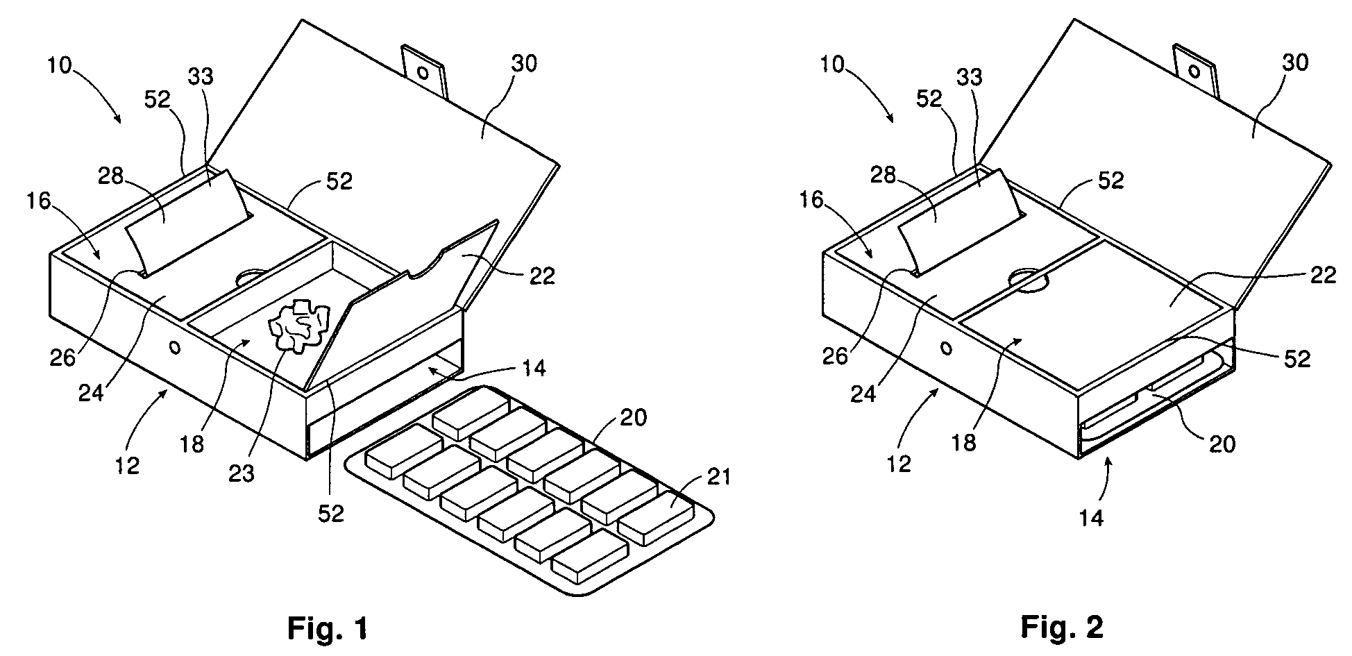 Portable gum container