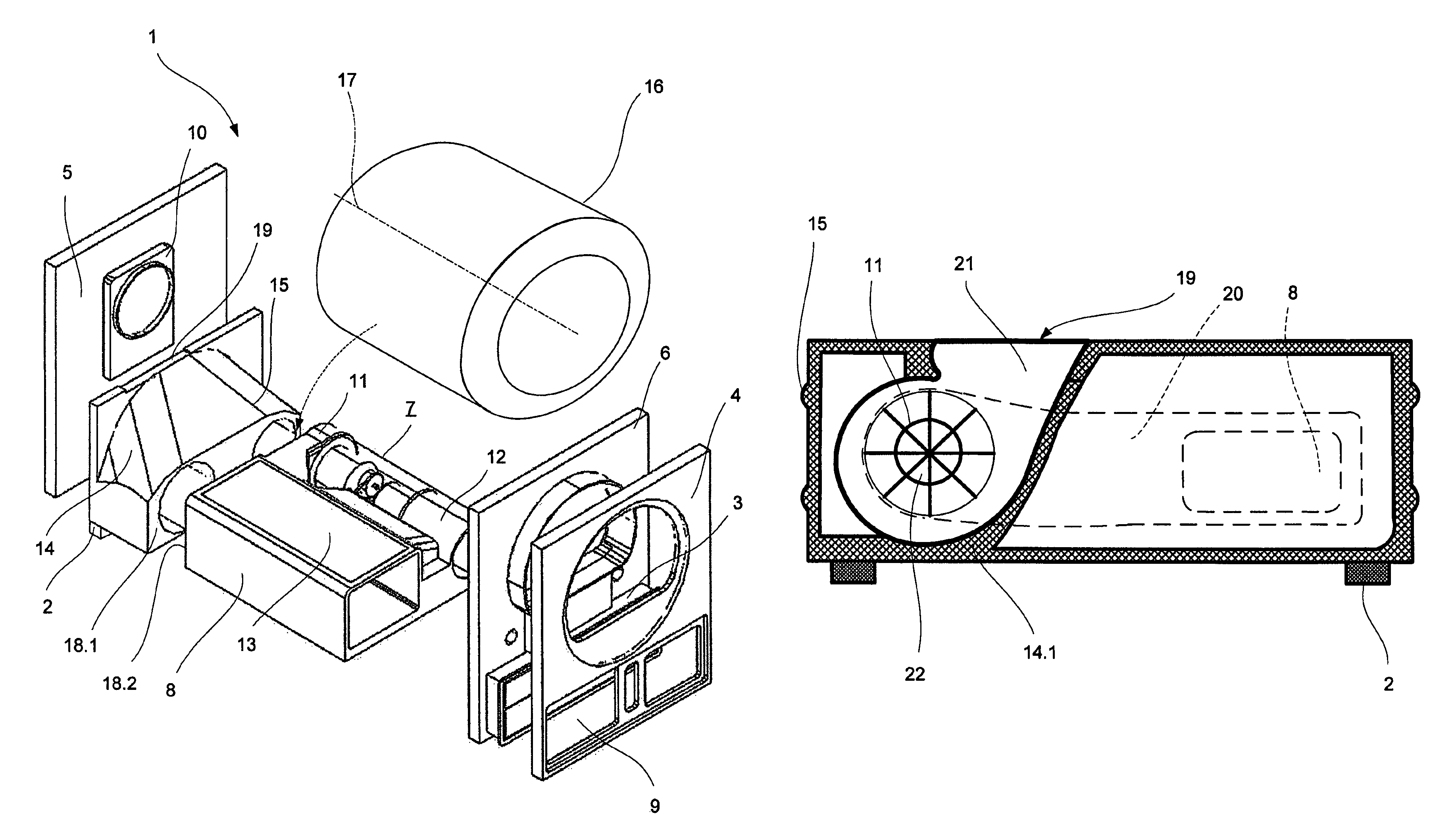 Condensation type laundry dryer