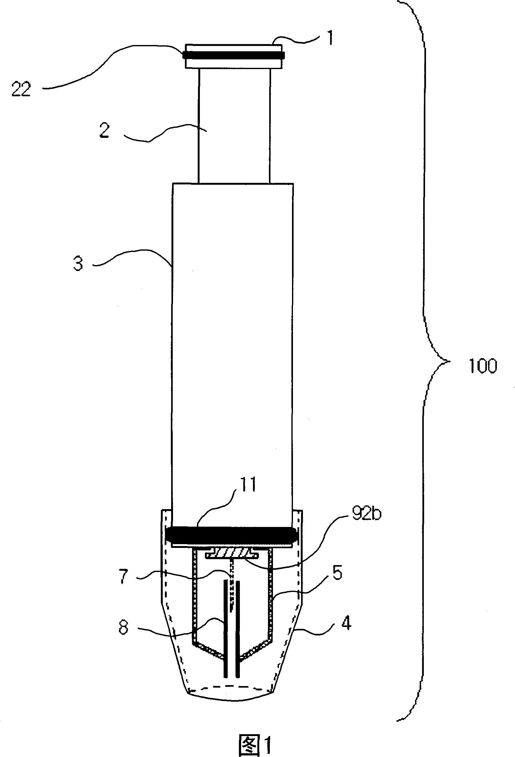 Lancet device and method for sampling and injecting blood using the lancet device