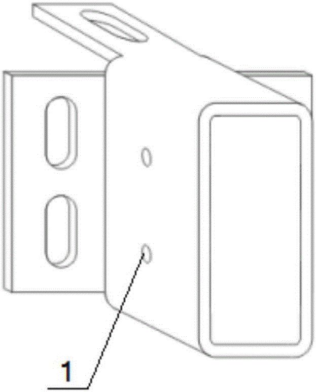 Back-bolt type self-locking dry-hanging connecting piece for stone curtain wall