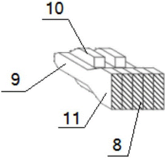 Back-bolt type self-locking dry-hanging connecting piece for stone curtain wall