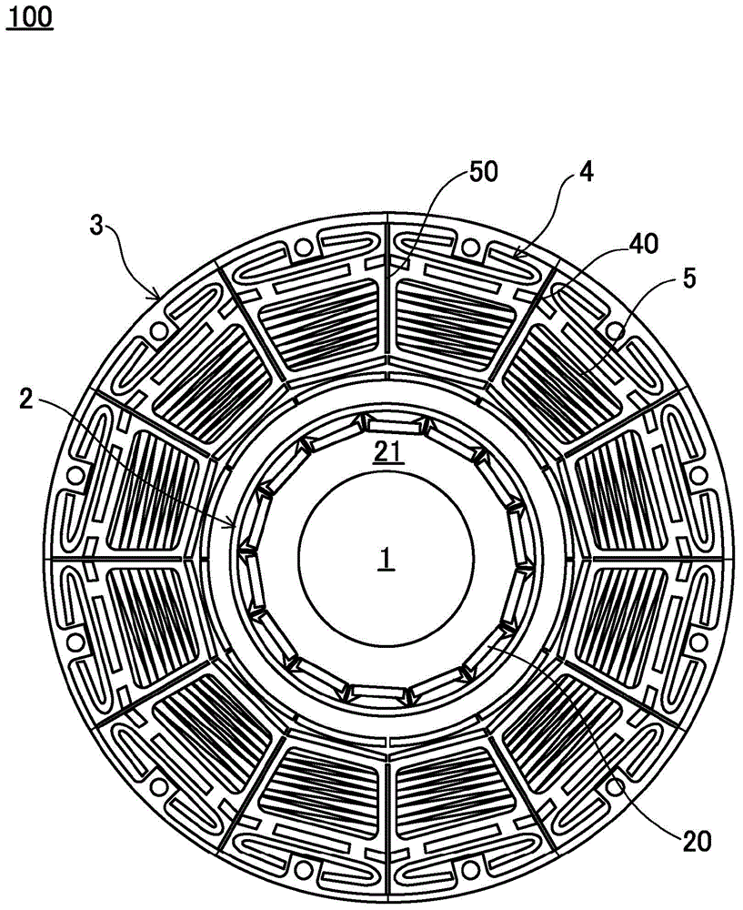 Split-core type motor and method of manufacturing armature of split-core type motor