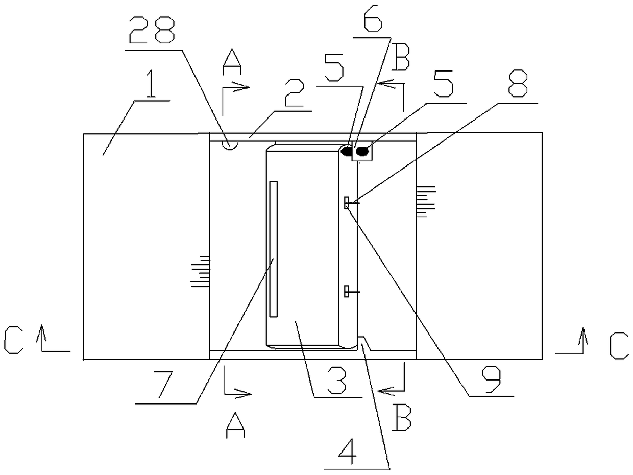 Automatic open-close flap gate provided with longitudinal oblique shaft