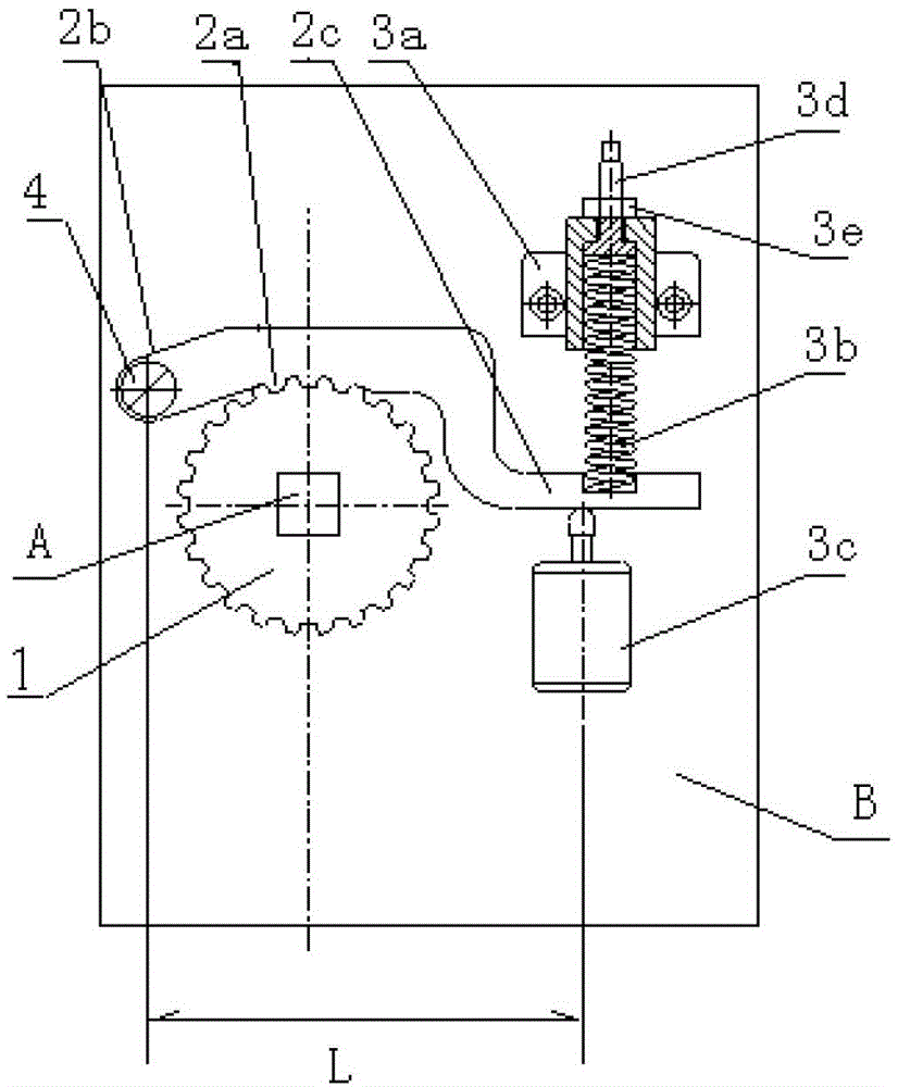 Automatic locking mechanism for tooth-shaped revolving shaft