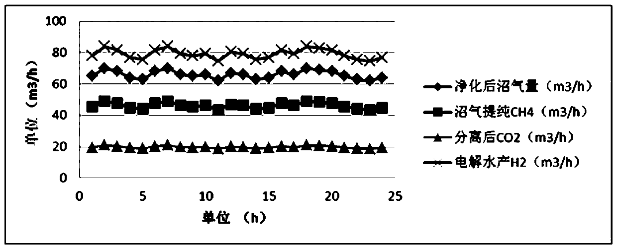 Renewable natural gas production technology based on wind light biogas resources