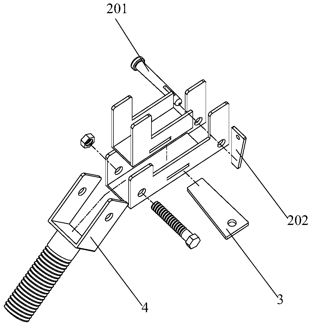 Novel template diagonal bracing connecting piece