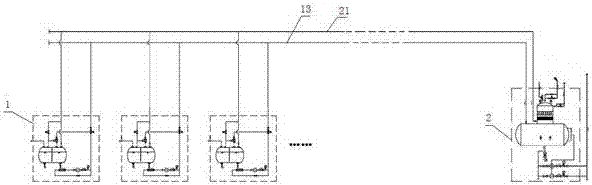 A vapor-liquid split micro-negative pressure steam condensate recovery system