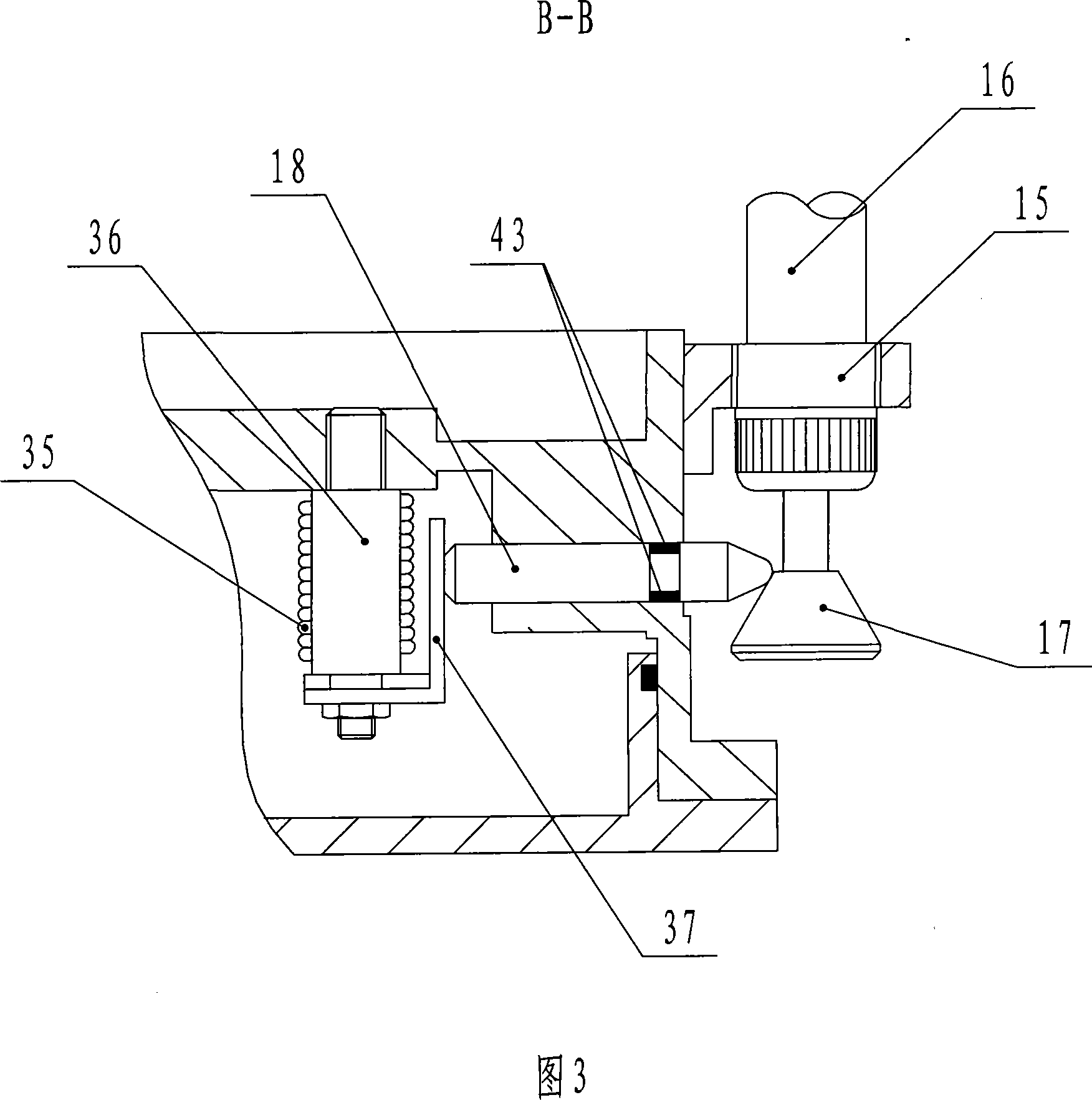 Operating mechanism of valve for removing flue gas and fire proofing