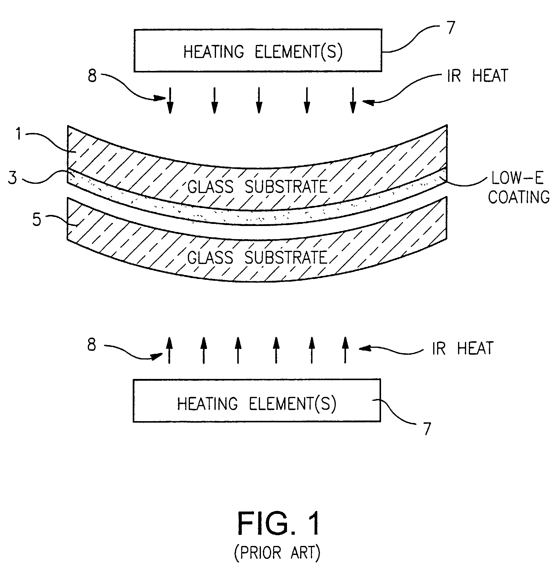 Apparatus and method for bending and/or tempering glass