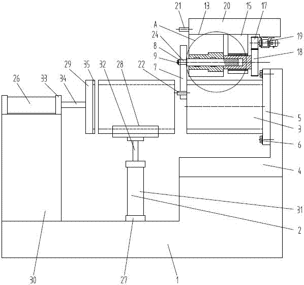 Automatic loading clamping mechanism for shaft sleeve