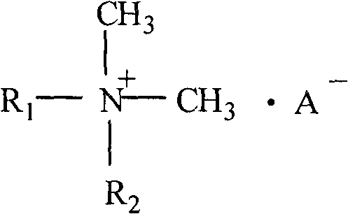 Dialkyl dimethyl quaternary ammonium salt and preparation method thereof