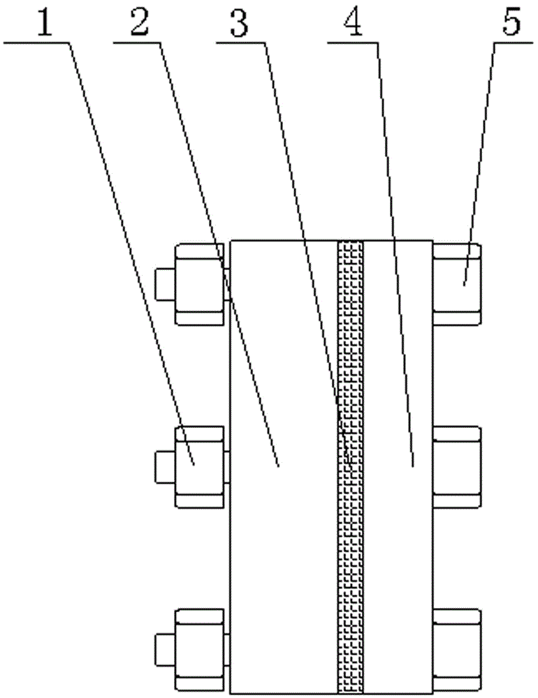Multi-pipeline connecting flange