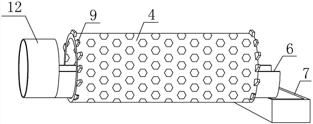 Domestic sewage treating device