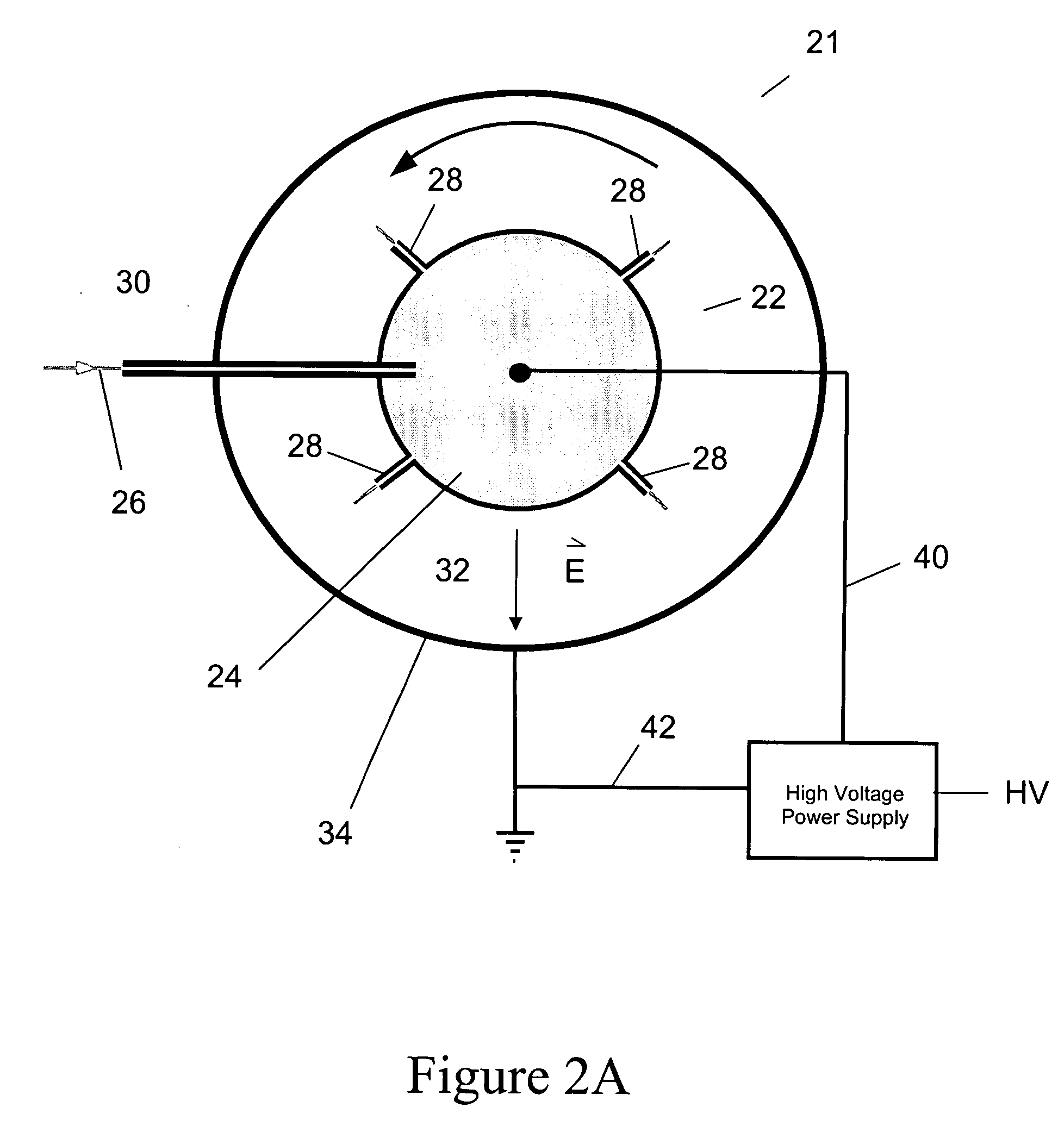 Electrospinning of fibers using a rotatable spray head