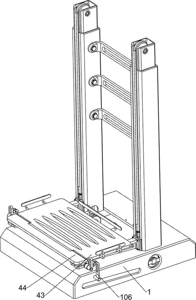 Lifting platform for conveying building materials