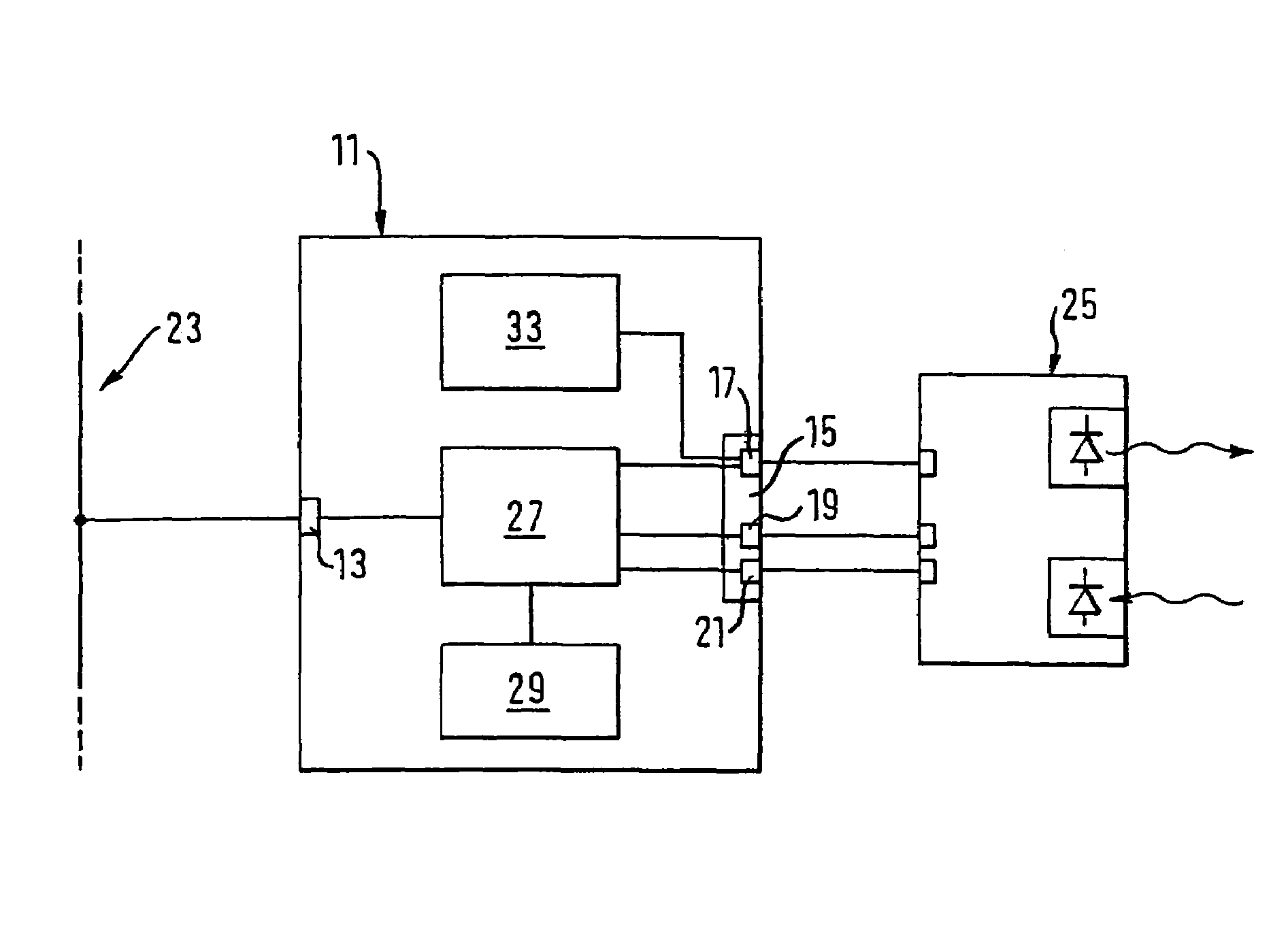 Connection module for the connection of a sensor to a fieldbus