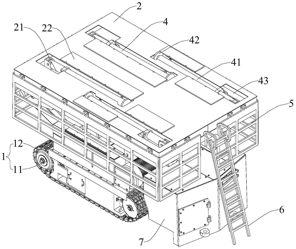 Crawler-type supporting robot