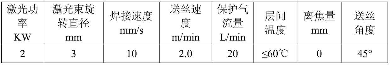 Laser hybrid welding technological method of high-strength magnesium alloy thick plate