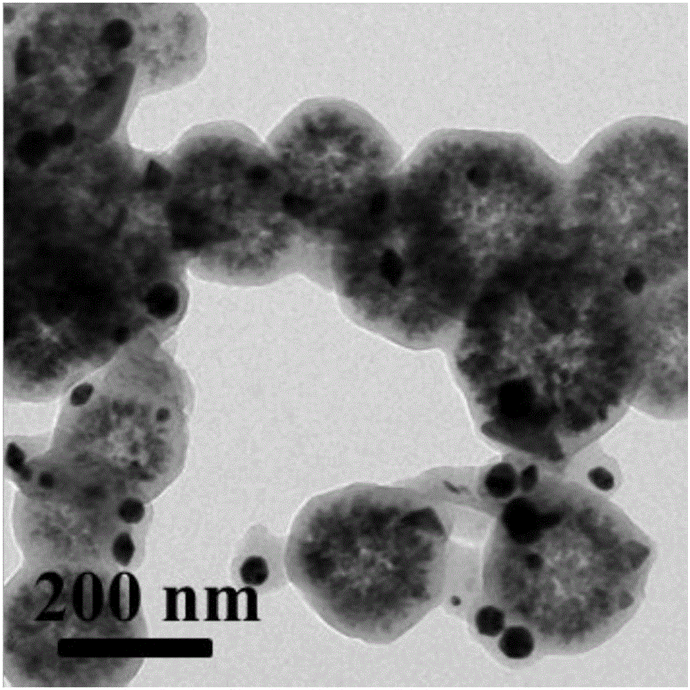 Preparation method for synthesizing Fe3O4(PAA)@C-Au core-shell-structured microspheres with one-step hydrothermal method