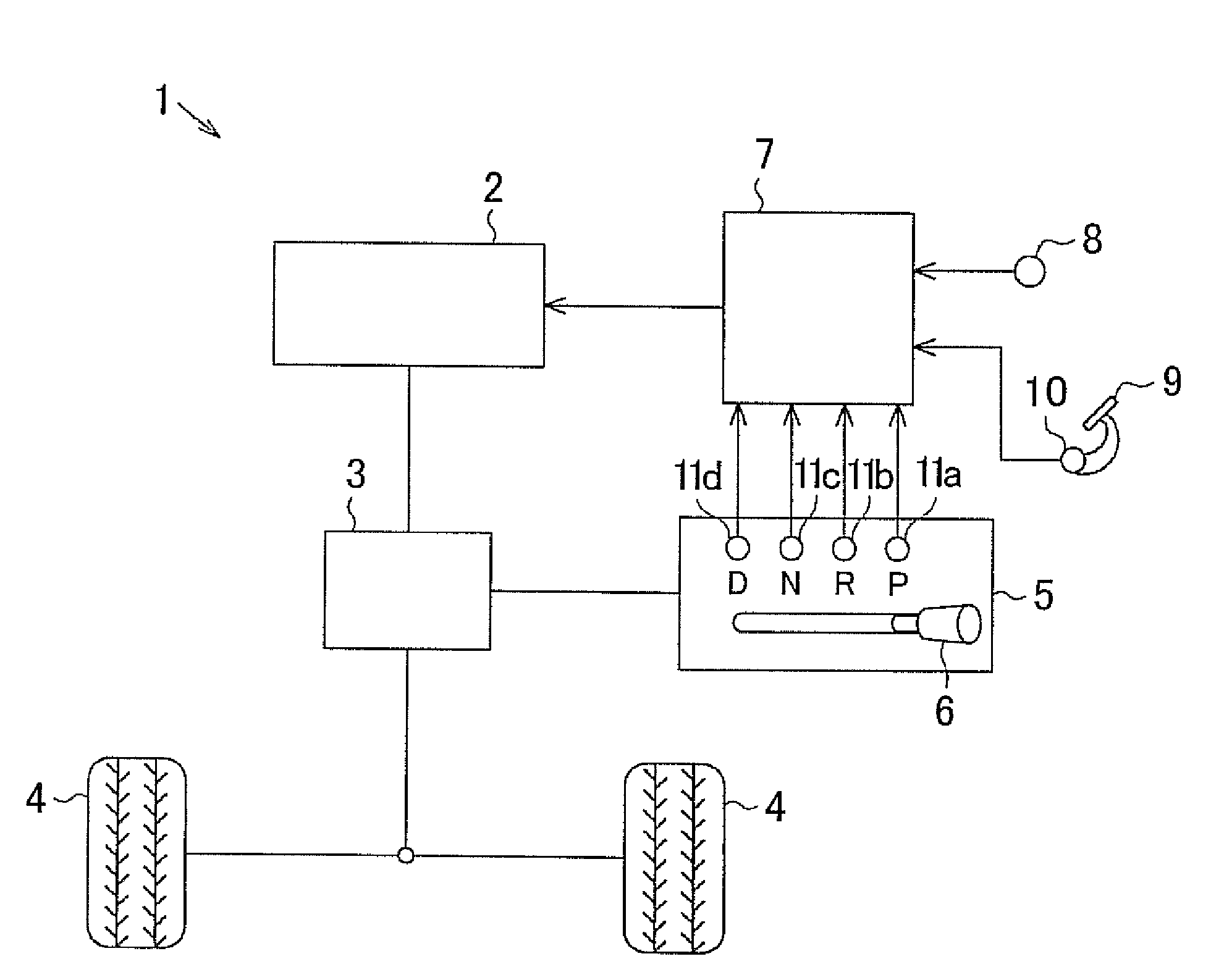 Driving control system for vehicle