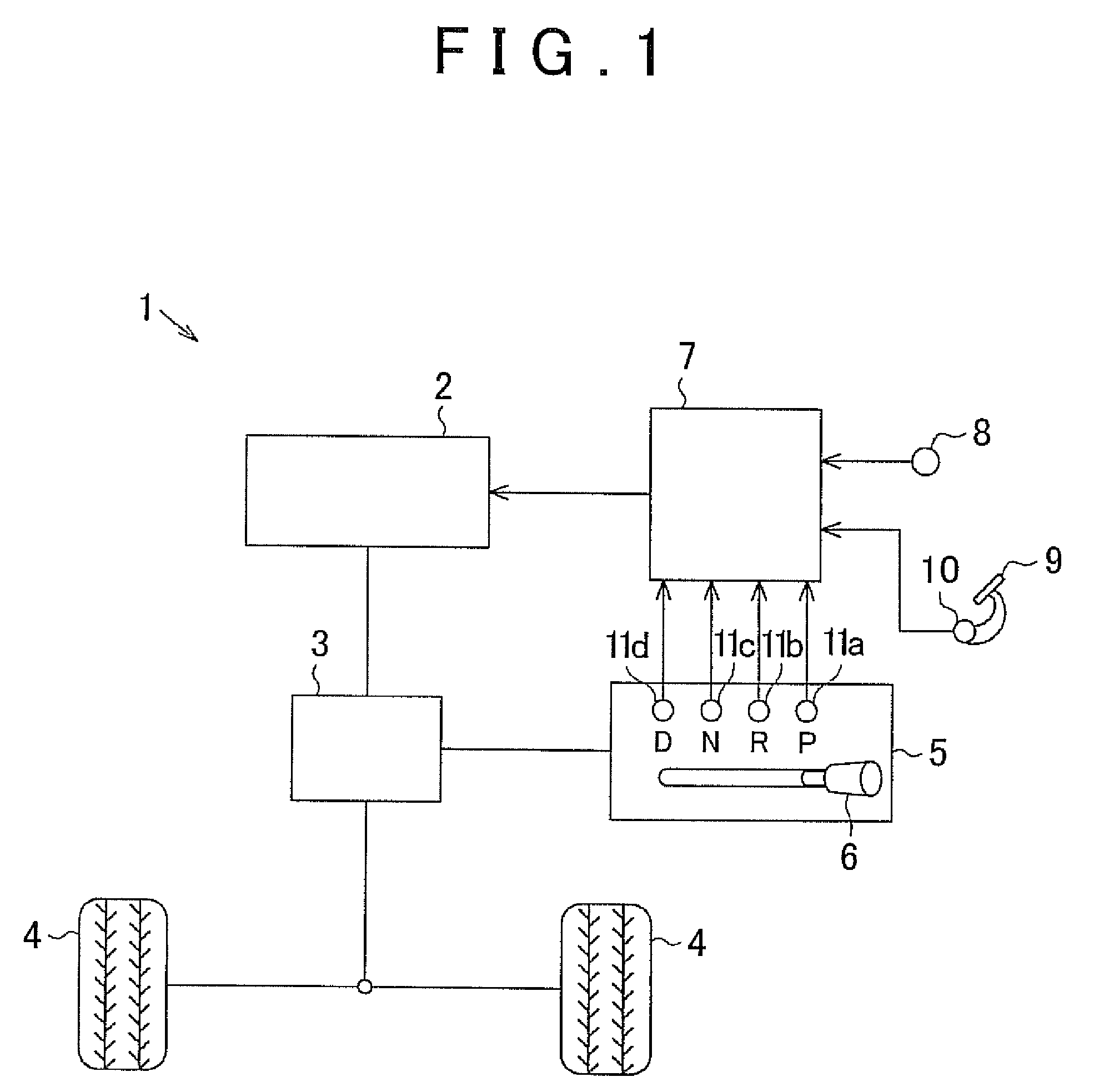 Driving control system for vehicle