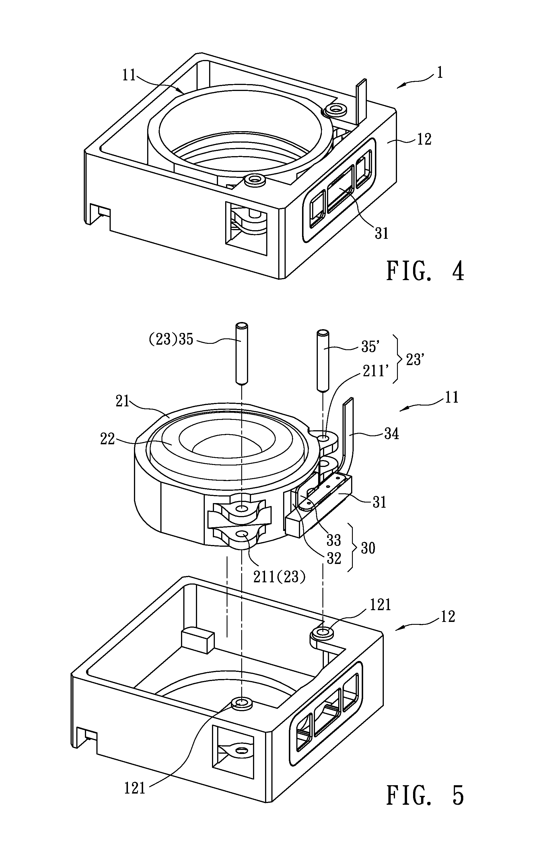 Compact auto focus lens module with piezoelectric actuator