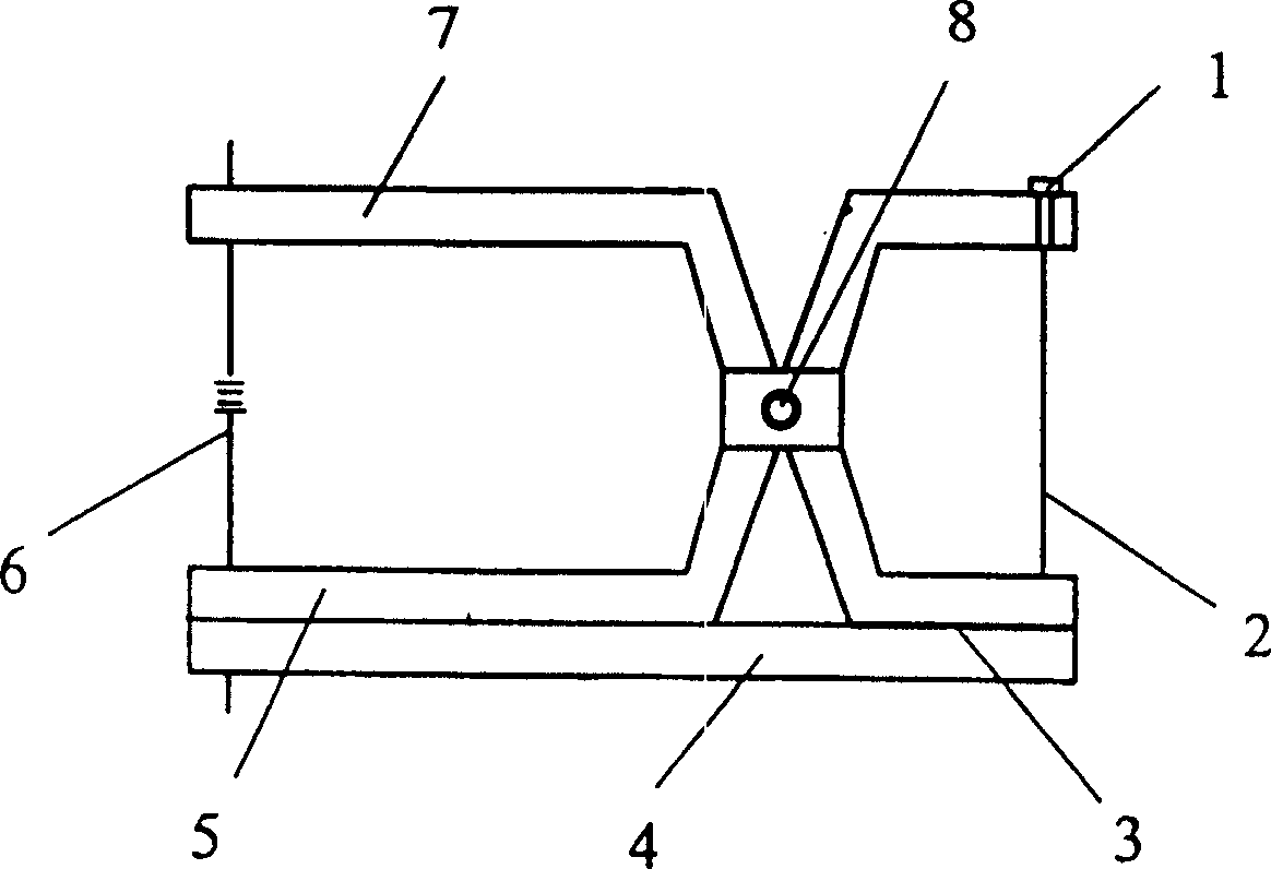 Optic fibre grating packing device