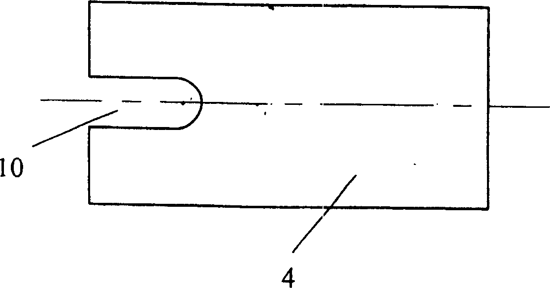 Optic fibre grating packing device