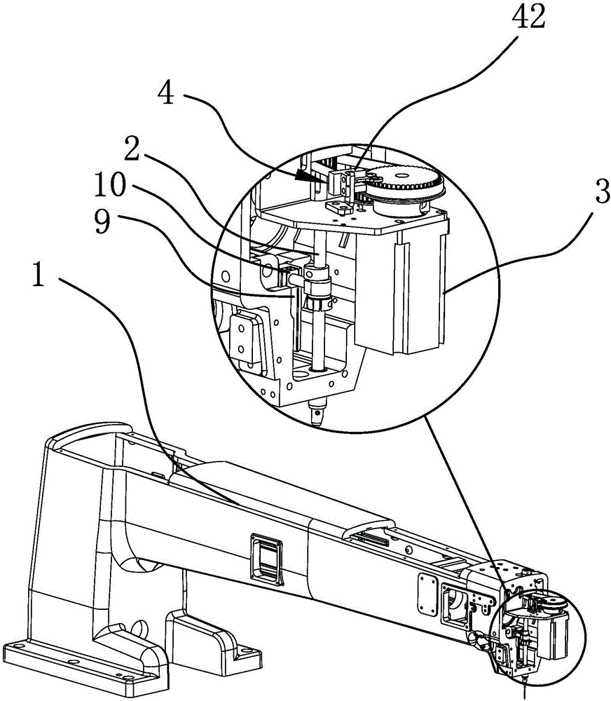 Needle bar assembly structure of sewing machine and control method thereof