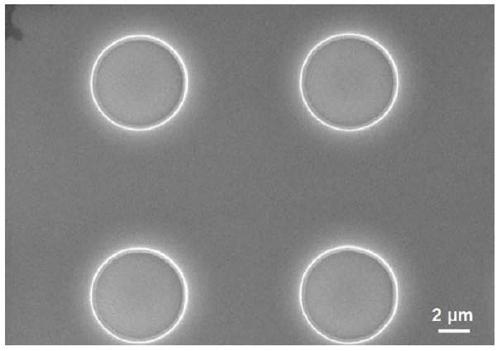 A method for preparing an inverted octagonal pyramid-shaped patterned silicon substrate