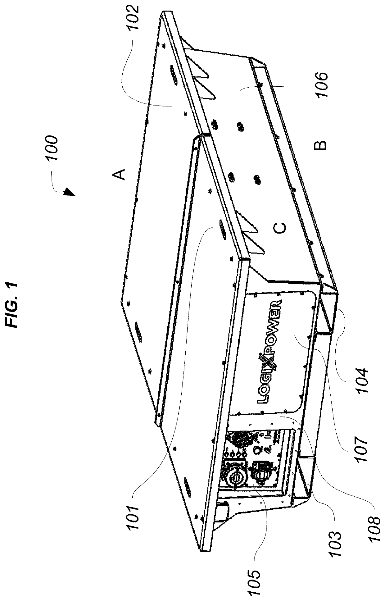 Battery-based system for powering refrigerated transport and other industrial applications