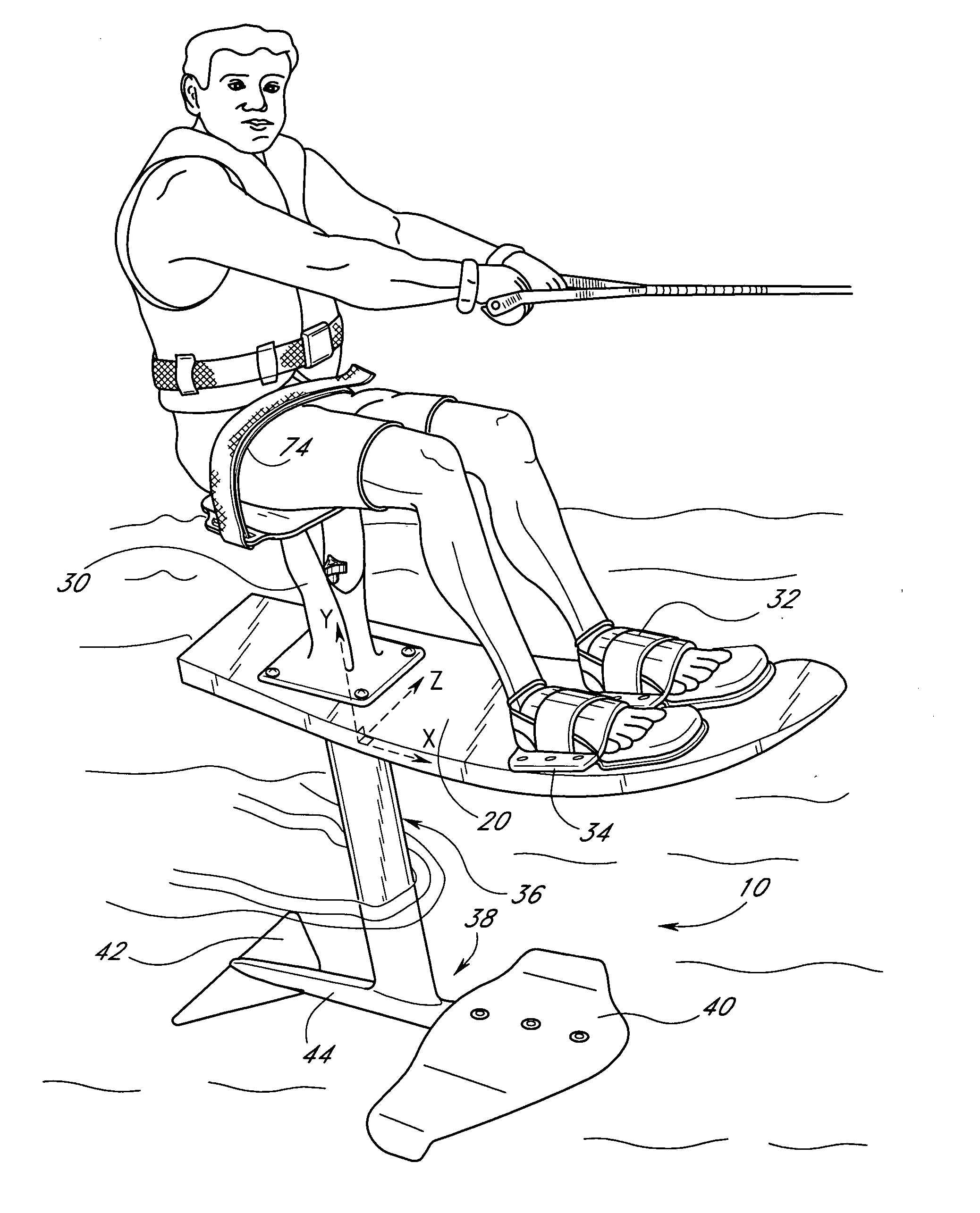 Flying ski