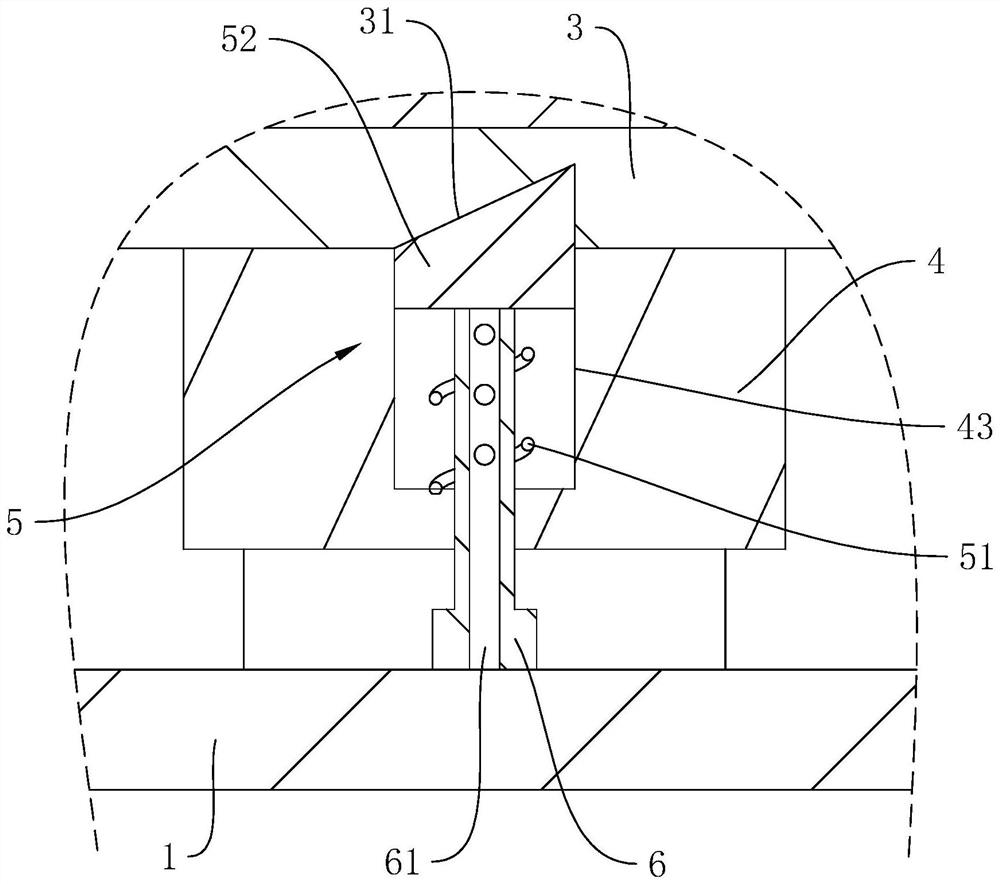 Assembled skirting line structure