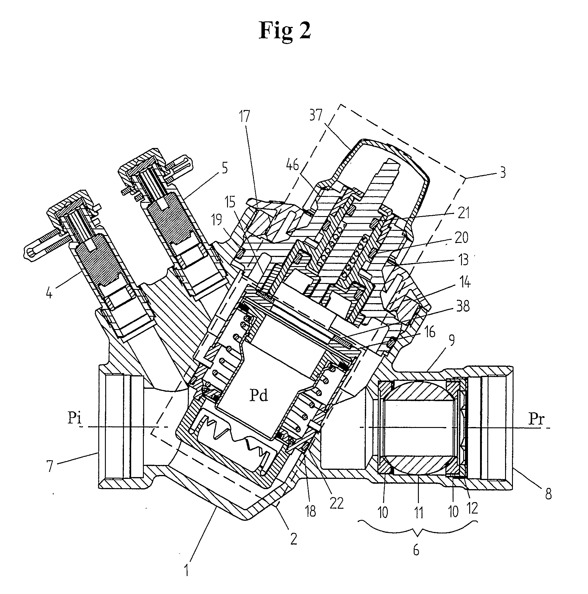 Apparatus for Regulating Flow of a Medium in a Heating and Cooling System