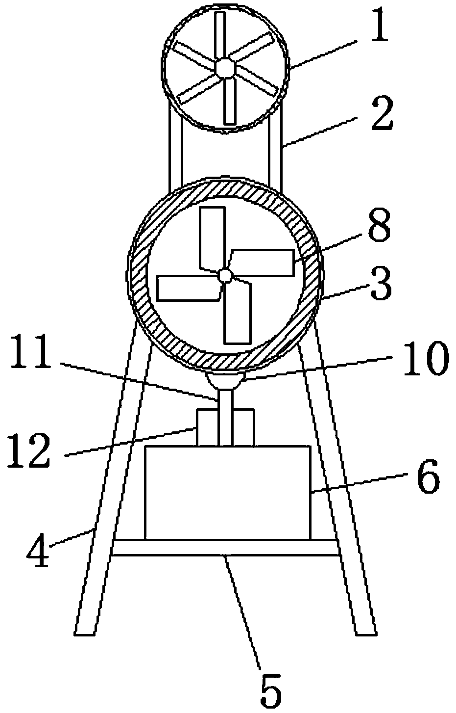 Bidirectional ventilation dust removal device for tunnel mining