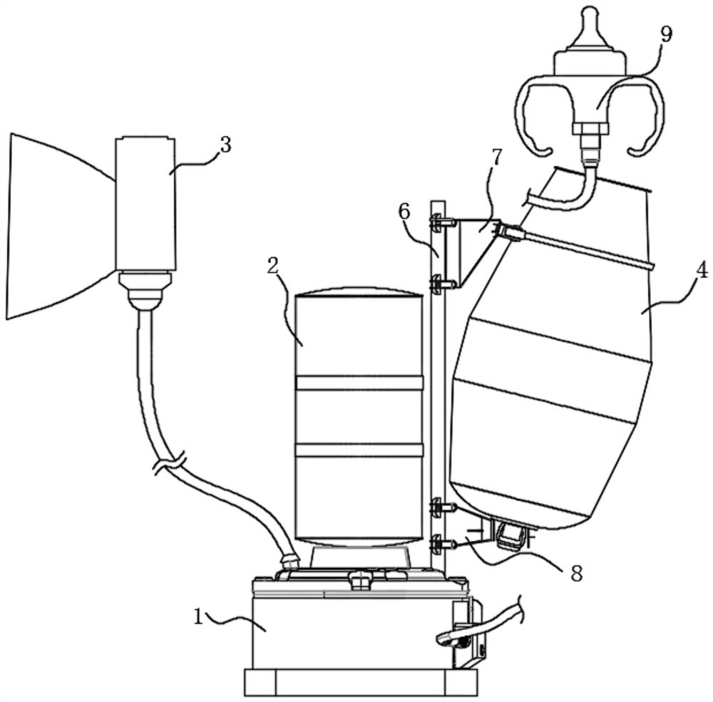 Auxiliary device for promoting newborn breast feeding