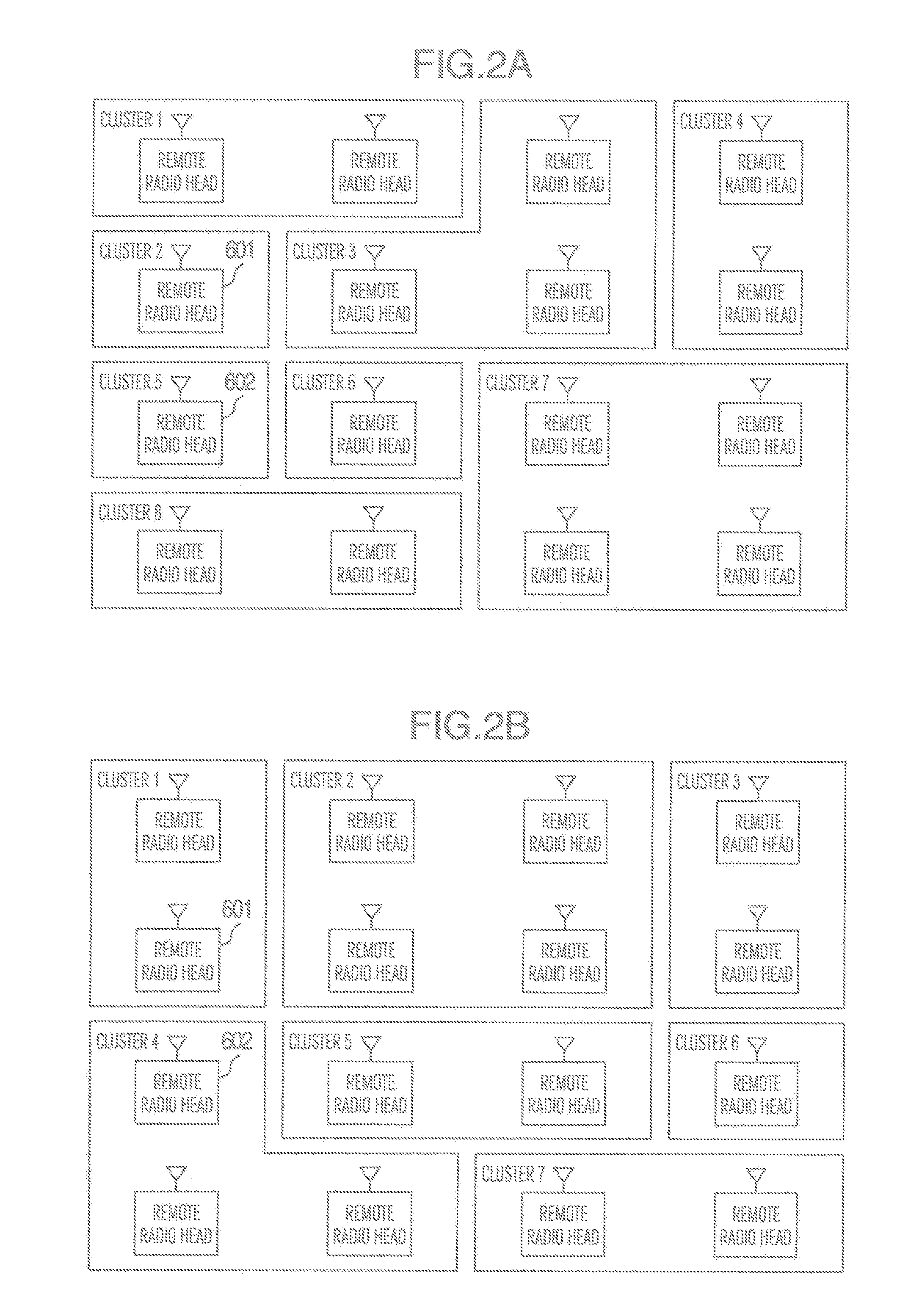 Clustering method of mobile communication and remote radio head thereof