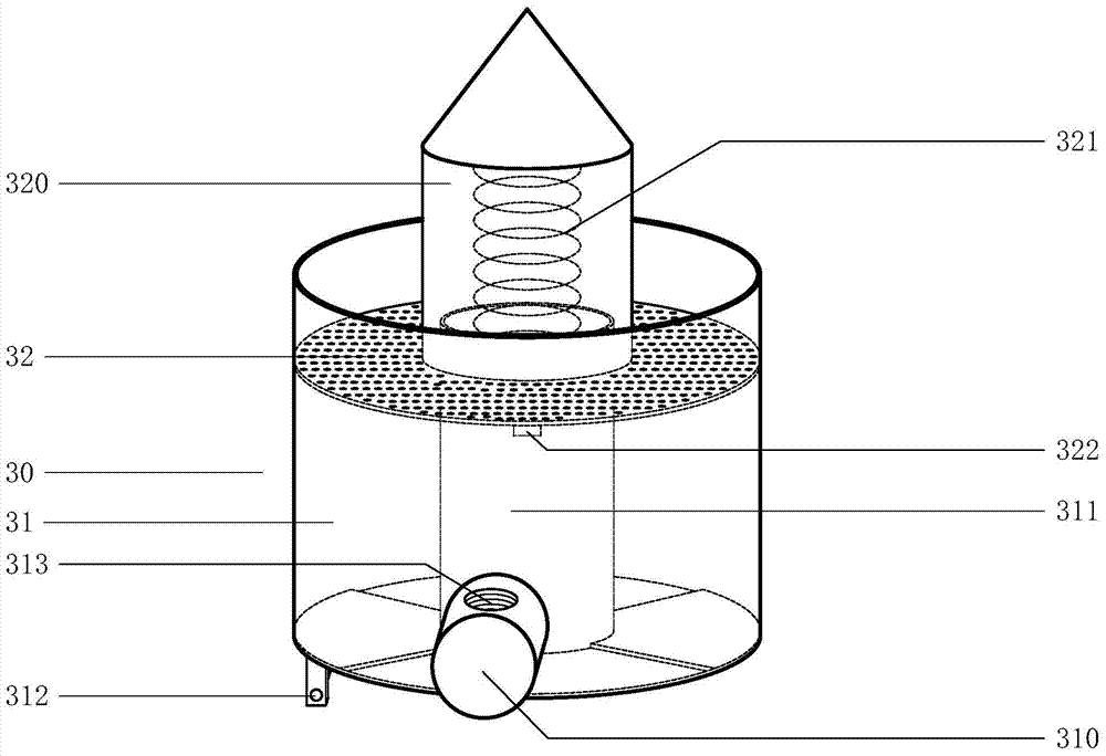 Squeezing type bagging machine for garbage collection